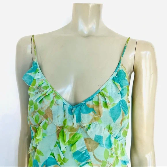 ZARA SILK CHIFFON TOP - Picture 6 of 10